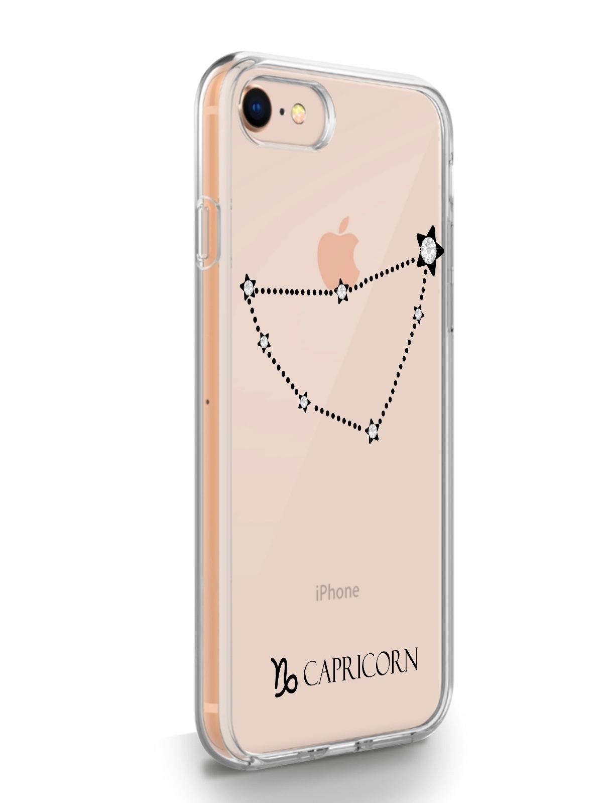 фото Чехол musthavecase для iphone 7/8/se2020 знак зодиака козерог прозрачный