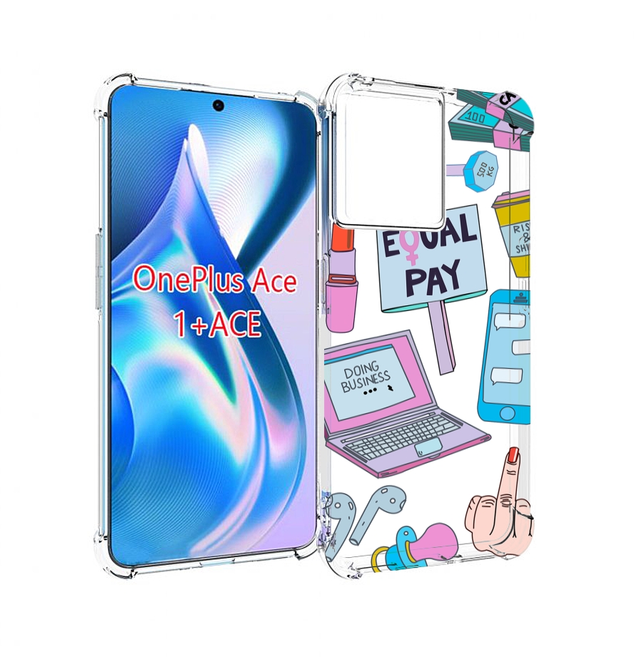 

Чехол MyPads разные-штучки для OnePlus Ace, Прозрачный, Tocco