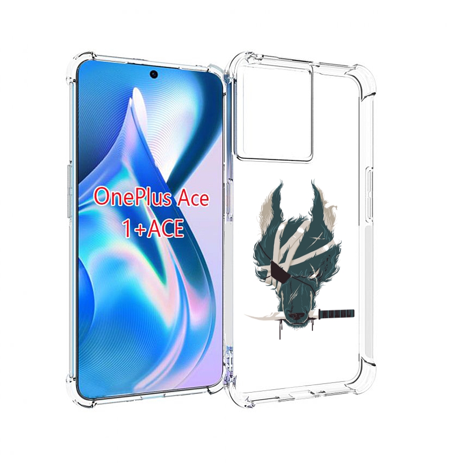 

Чехол MyPads волк-разбойник для OnePlus Ace, Прозрачный, Tocco