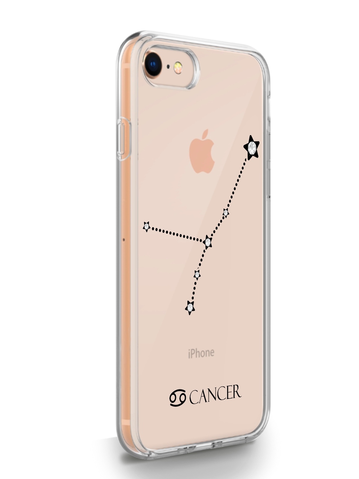 фото Чехол musthavecase для iphone 7/8/se2020 знак зодиака рак прозрачный