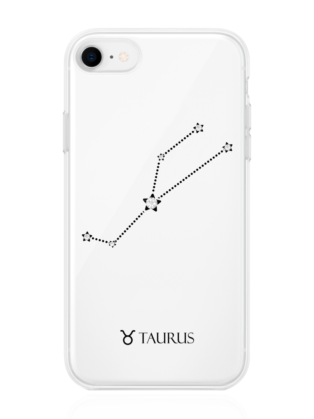 

Чехол с инкрустацией кристаллами Lux для iPhone 7/8/SE2020 Телец Taurus, Прозрачный, iPhone 7/8/SE2020 Знак зодиака Телец