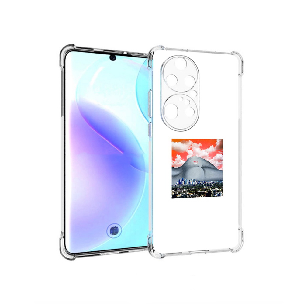 

Чехол MyPads Tocco для Huawei P50 Pro город с девушкой на фоне, Прозрачный, Tocco