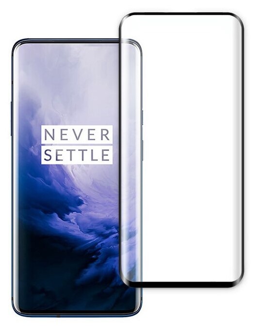 Защитное стекло на OnePlus 7 Pro, 21D черный, X-CASE