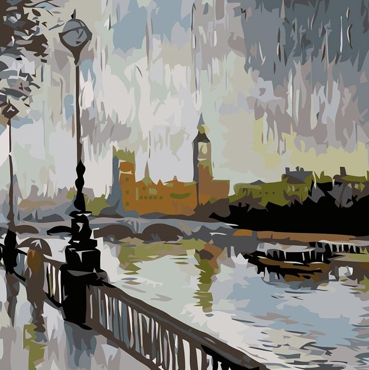 

Картина по номерам Живопись по Номерам Набережная, 40x40, Набережная