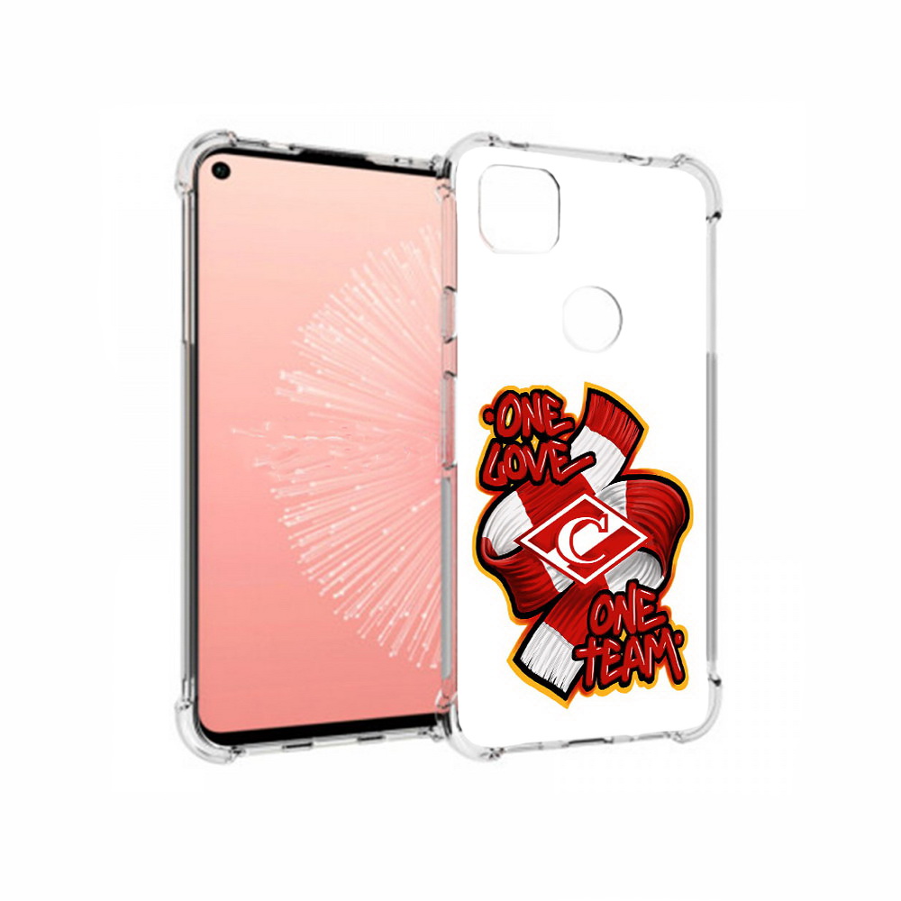 

Чехол MyPads Tocco для Google Pixel 4A ФК спарак 1 любовь, Прозрачный, Tocco