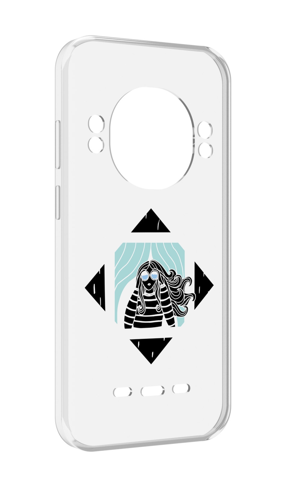 

Чехол MyPads девушка-в-квадратике для UleFone Power Armor 16 Pro, Прозрачный, Tocco