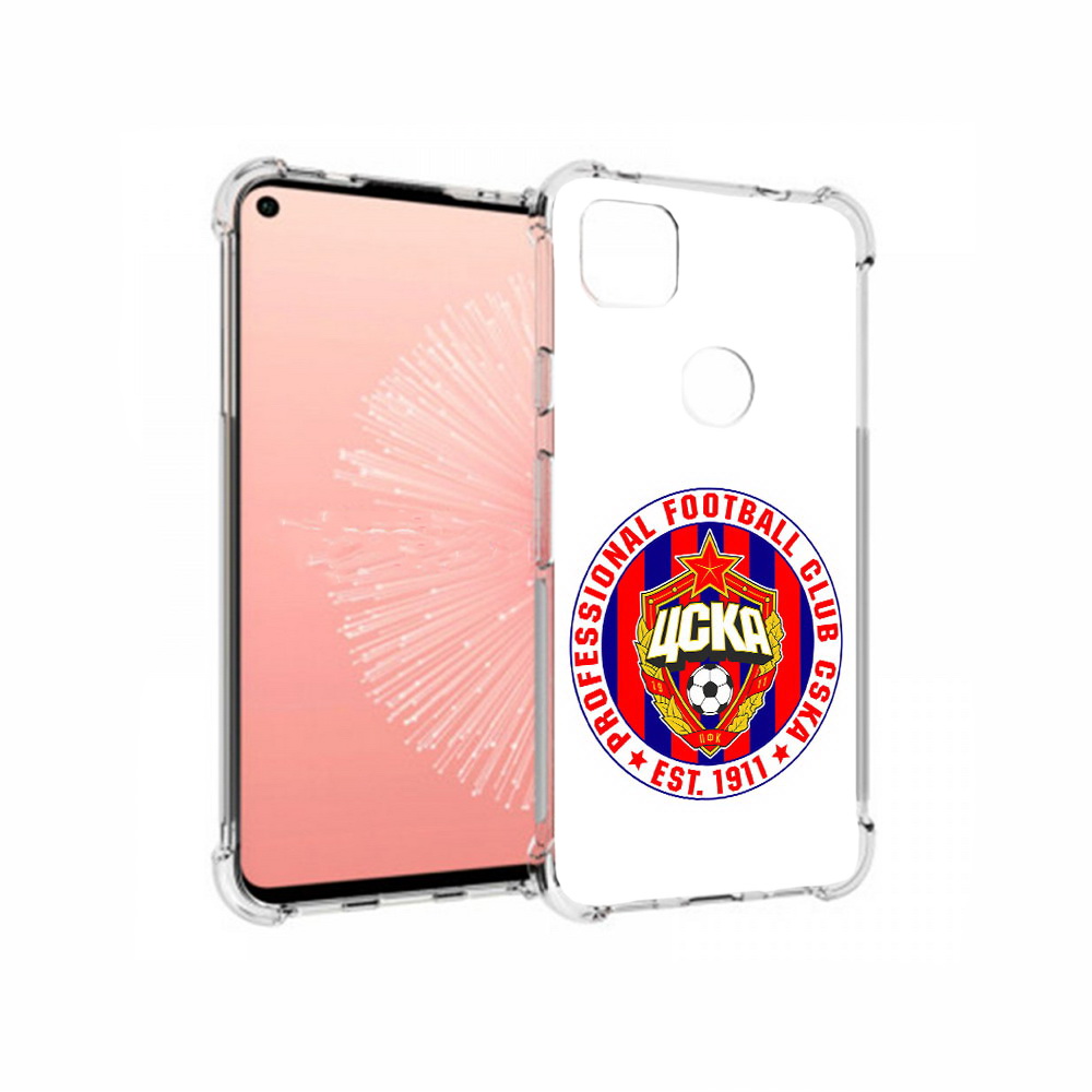 

Чехол MyPads Tocco для Google Pixel 4A ФК ЦСК логотип, Прозрачный, Tocco