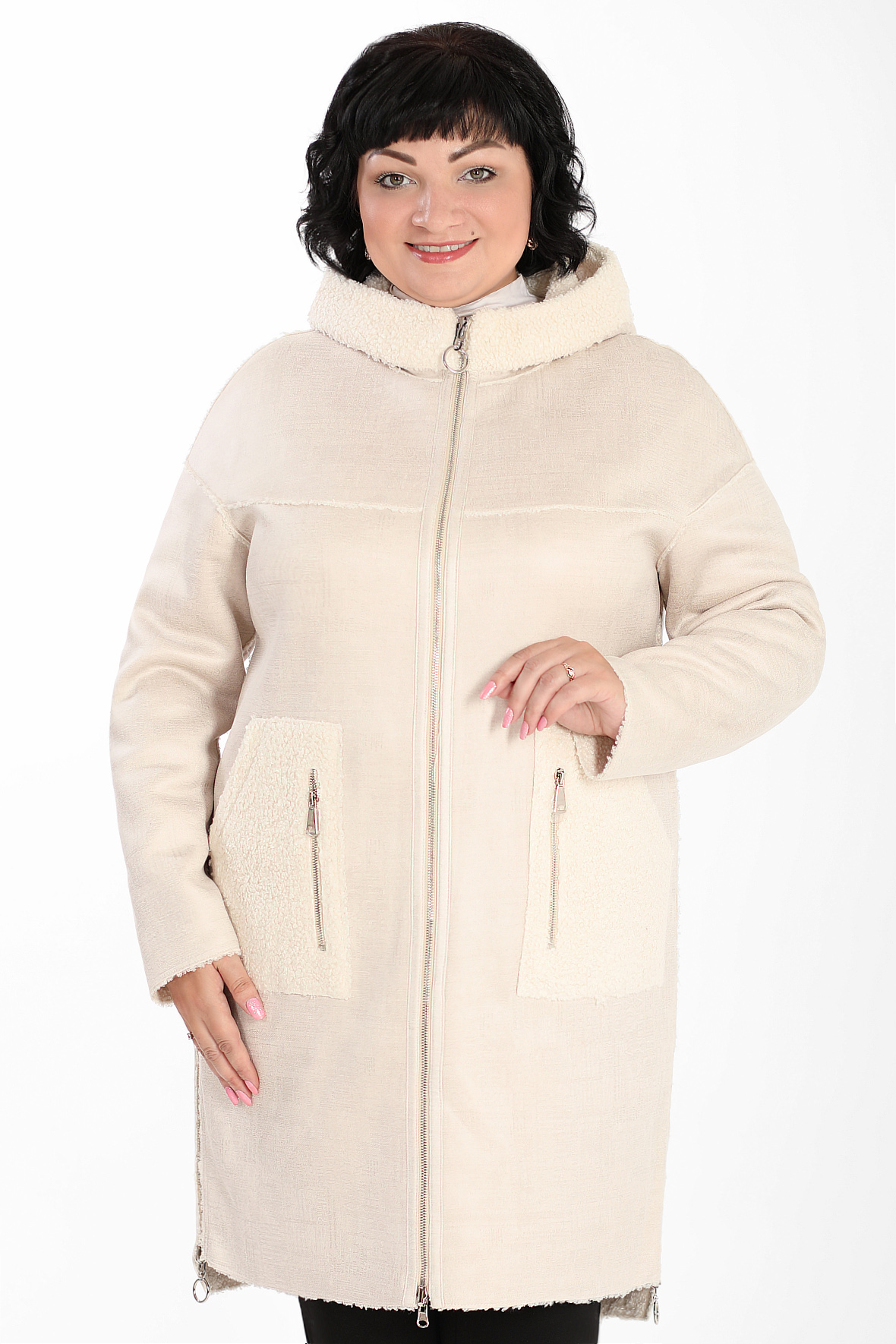 

Пальто женское AlmondShop 026 1726.С1 белое 48 RU, 026 1726.С1
