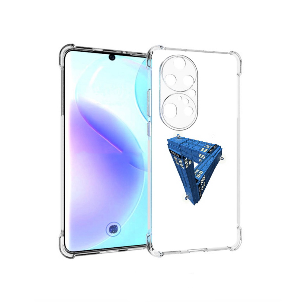 

Чехол MyPads Tocco для Huawei P50 Pro головолока абстракция, Прозрачный, Tocco