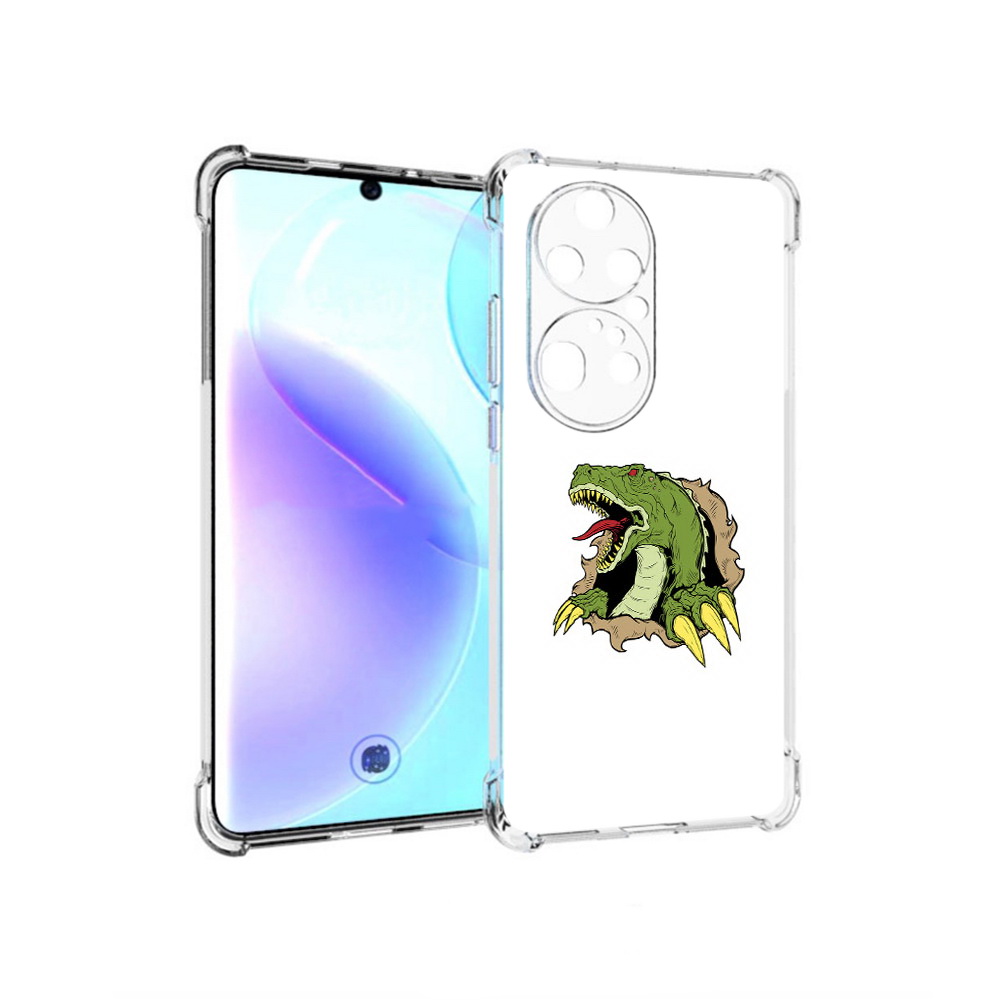 

Чехол MyPads Tocco для Huawei P50 Pro годзила, Прозрачный, Tocco