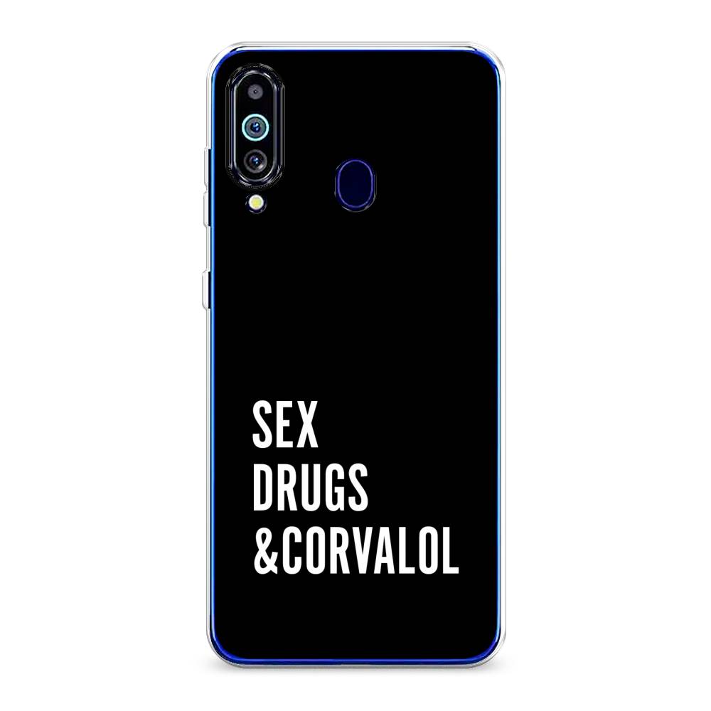 

Чехол на Samsung Galaxy M40 "Corvalol", Черный;серый;белый, 28750-6