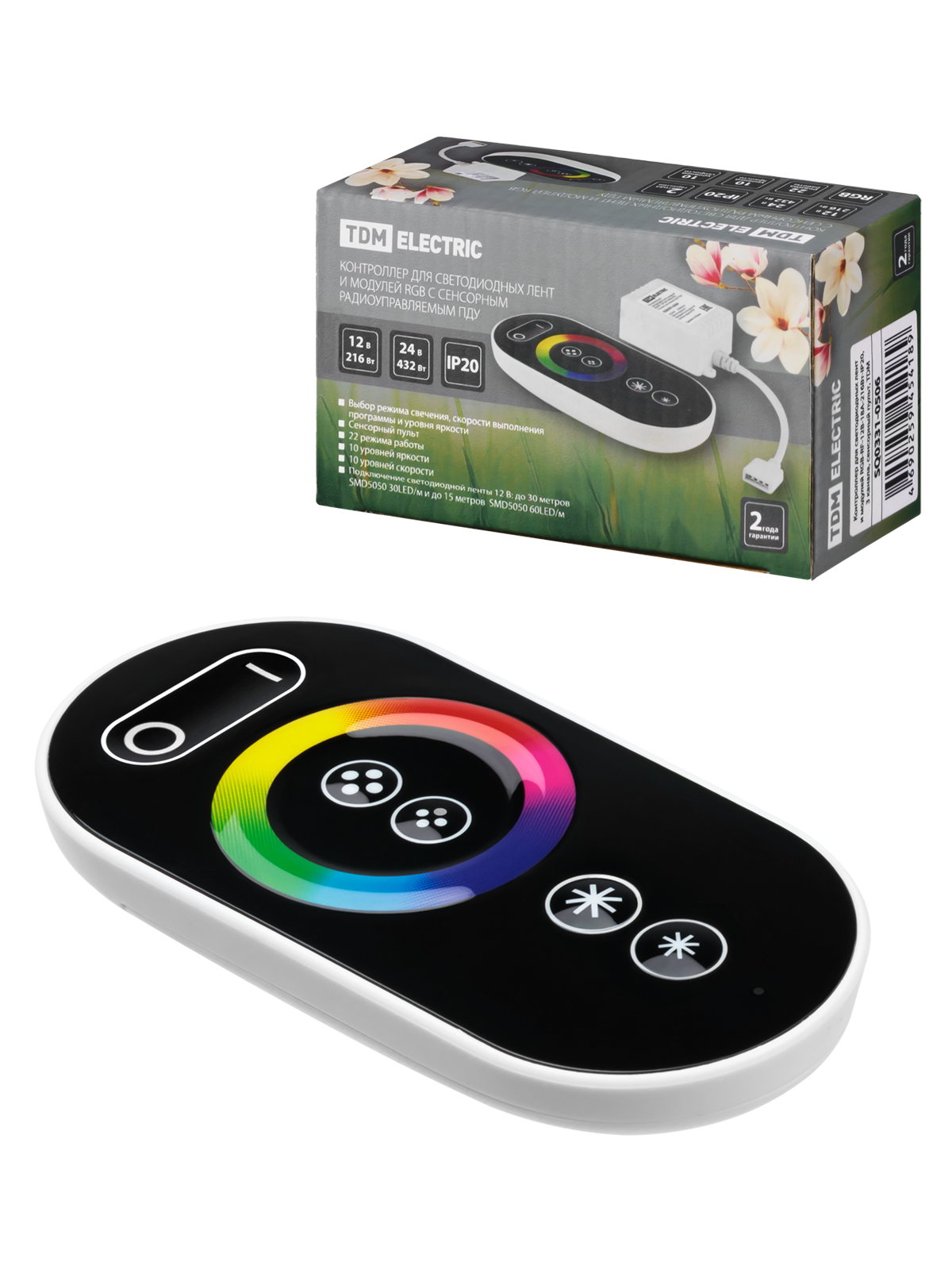 

Контроллер для светодиодных лент и модулей RGB-RF-12В-18А-216Вт-IP20 SQ0331-0506 TDM