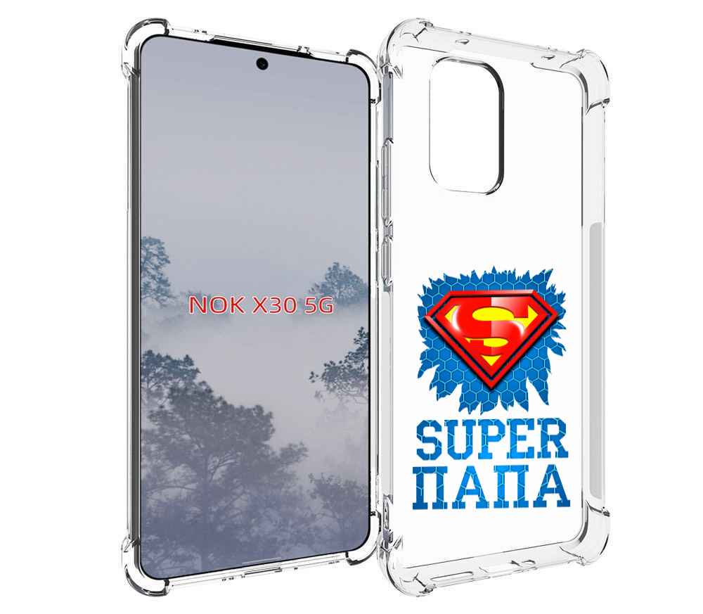 

Чехол MyPads Супер Папа для Nokia X30 5G, Tocco
