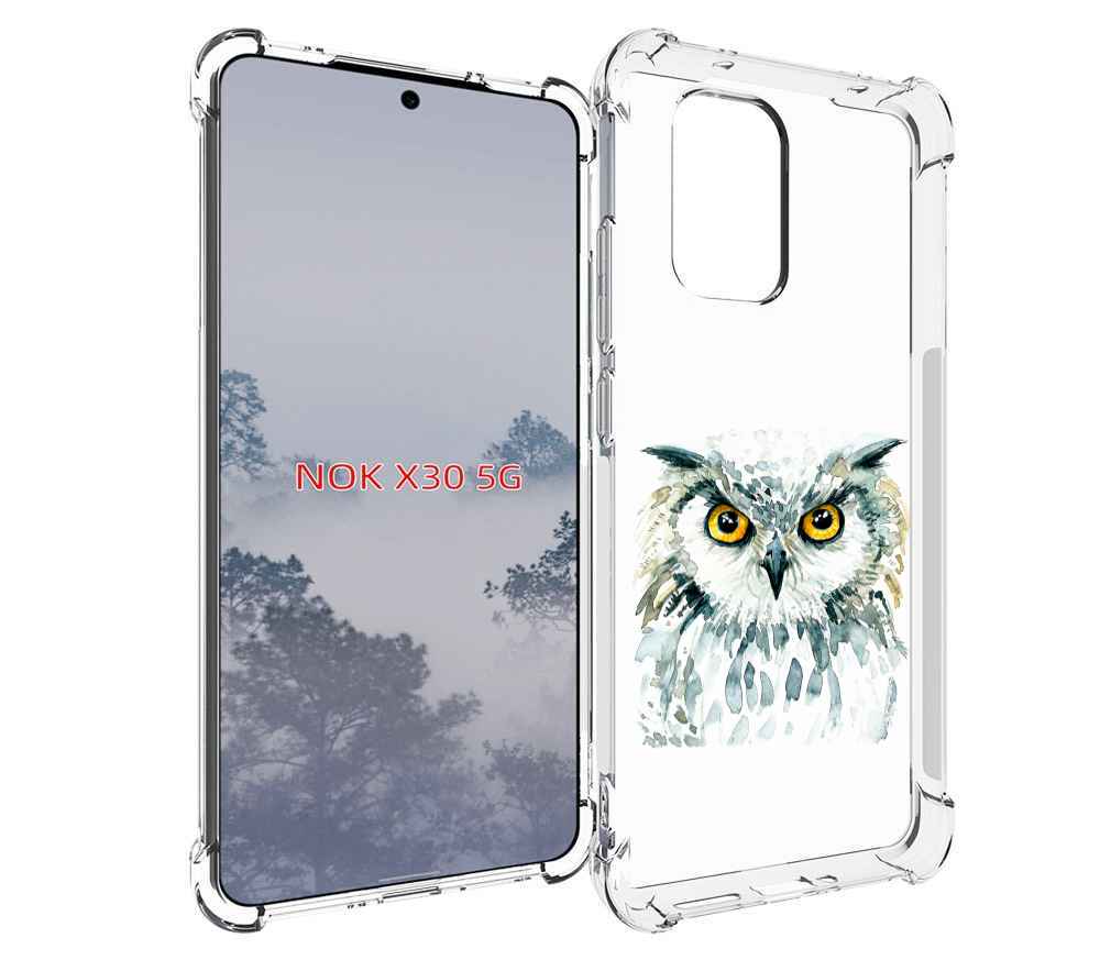 

Чехол MyPads Серьезная сова для Nokia X30 5G, Tocco