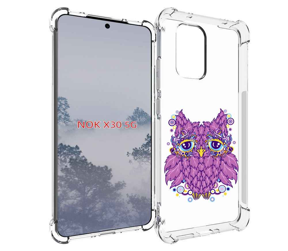 

Чехол MyPads Розовая сова для Nokia X30 5G, Tocco