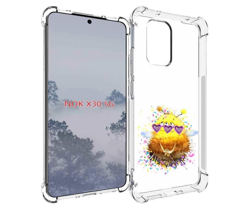 

Чехол MyPads Пушитый шмель для Nokia X30 5G, Tocco