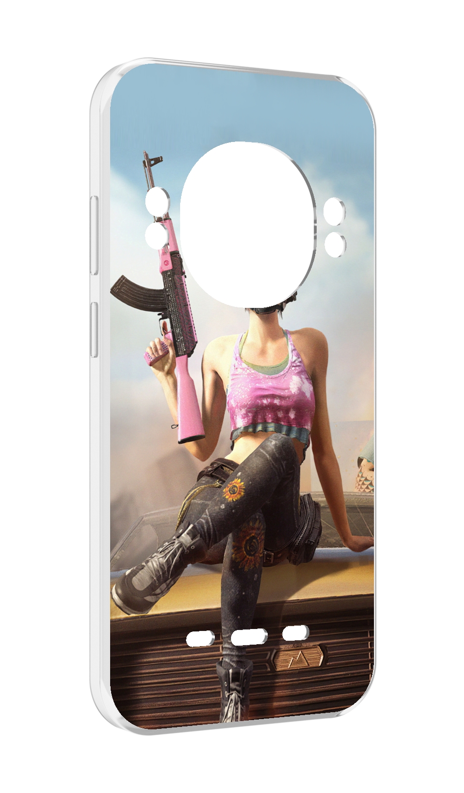 

Чехол MyPads девушка из PUBG для UleFone Power Armor 16 Pro, Прозрачный, Tocco