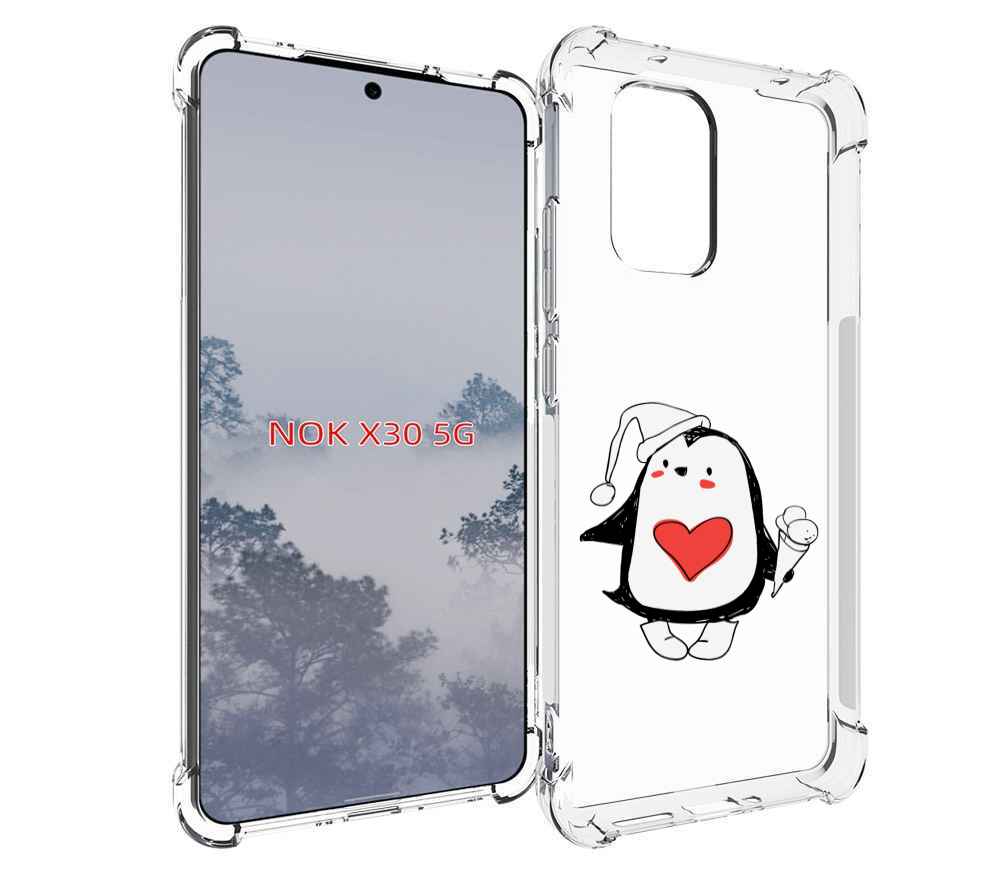 

Чехол MyPads Пингвин с мороженым для Nokia X30 5G, Tocco