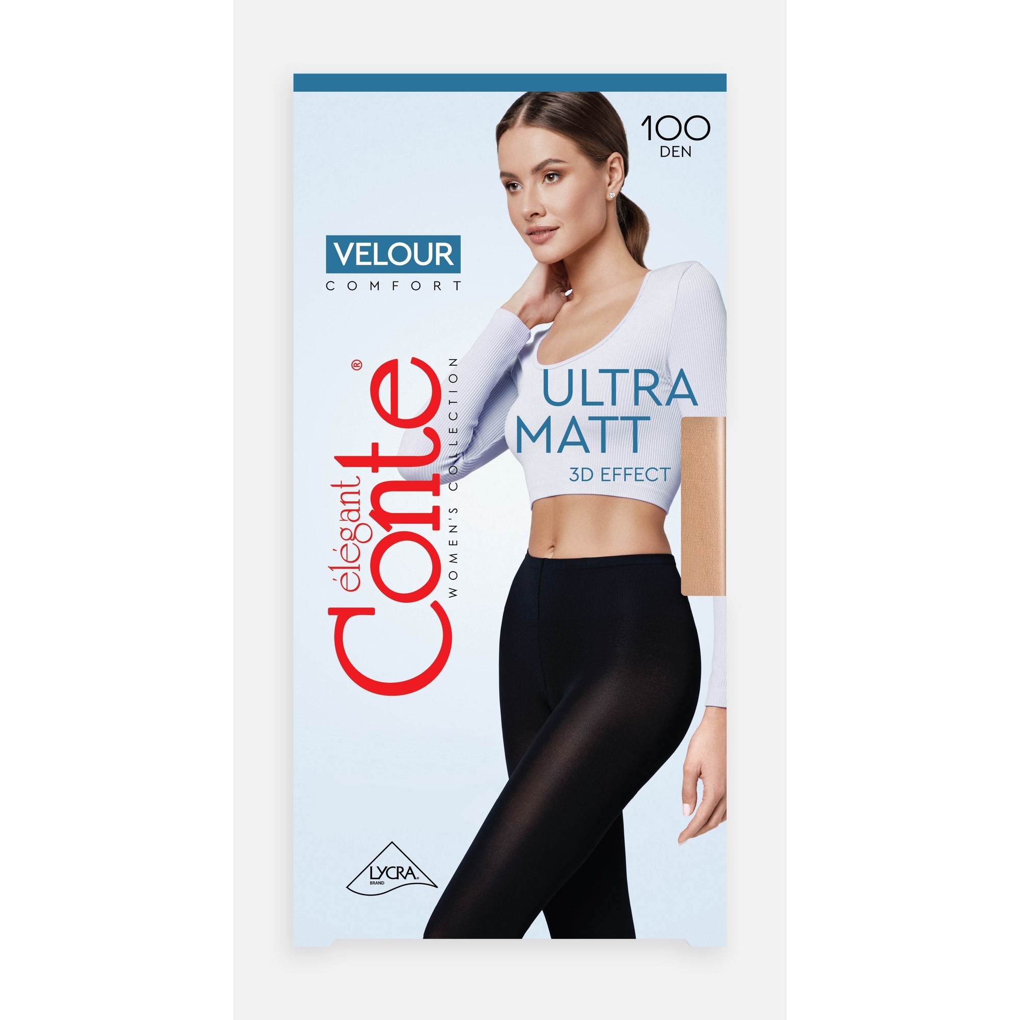 

Колготки женские Conte VELOUR 100 черные 4, Черный, VELOUR 100