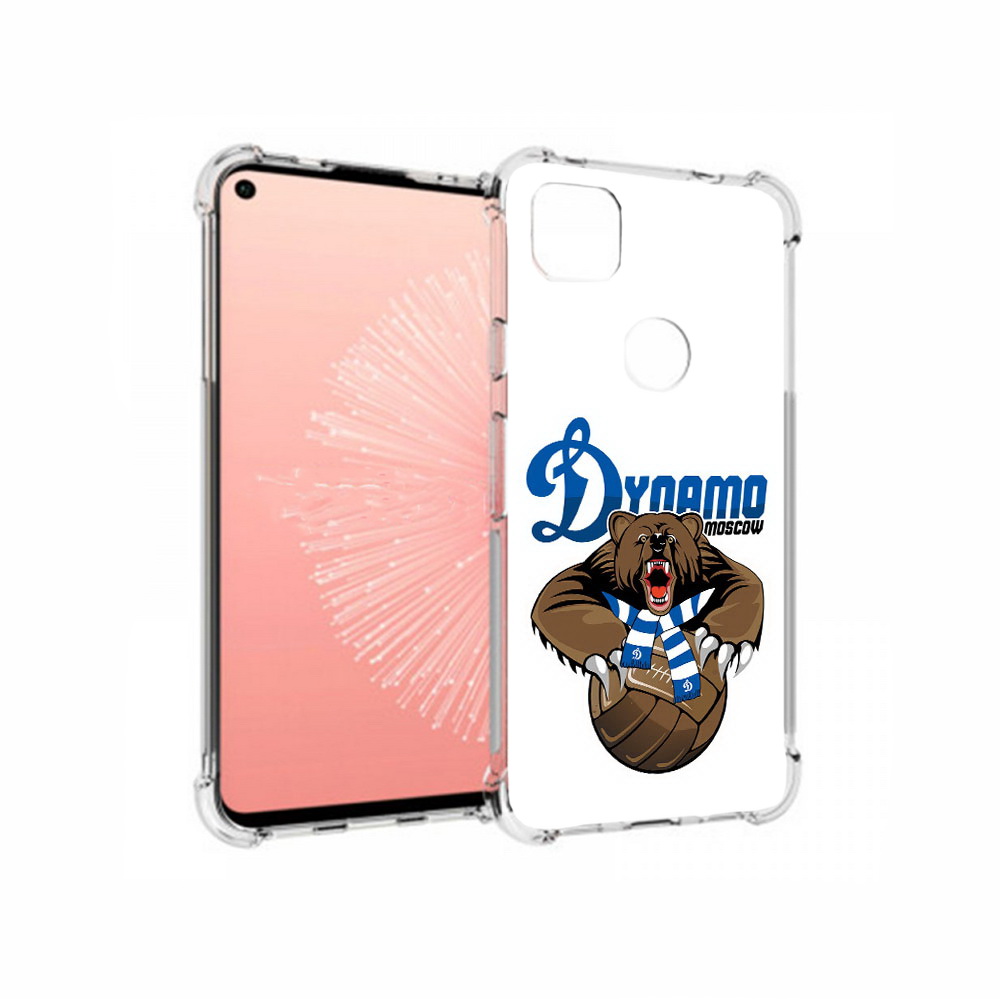 

Чехол MyPads Tocco для Google Pixel 4A ФК Динамо медведь, Прозрачный, Tocco
