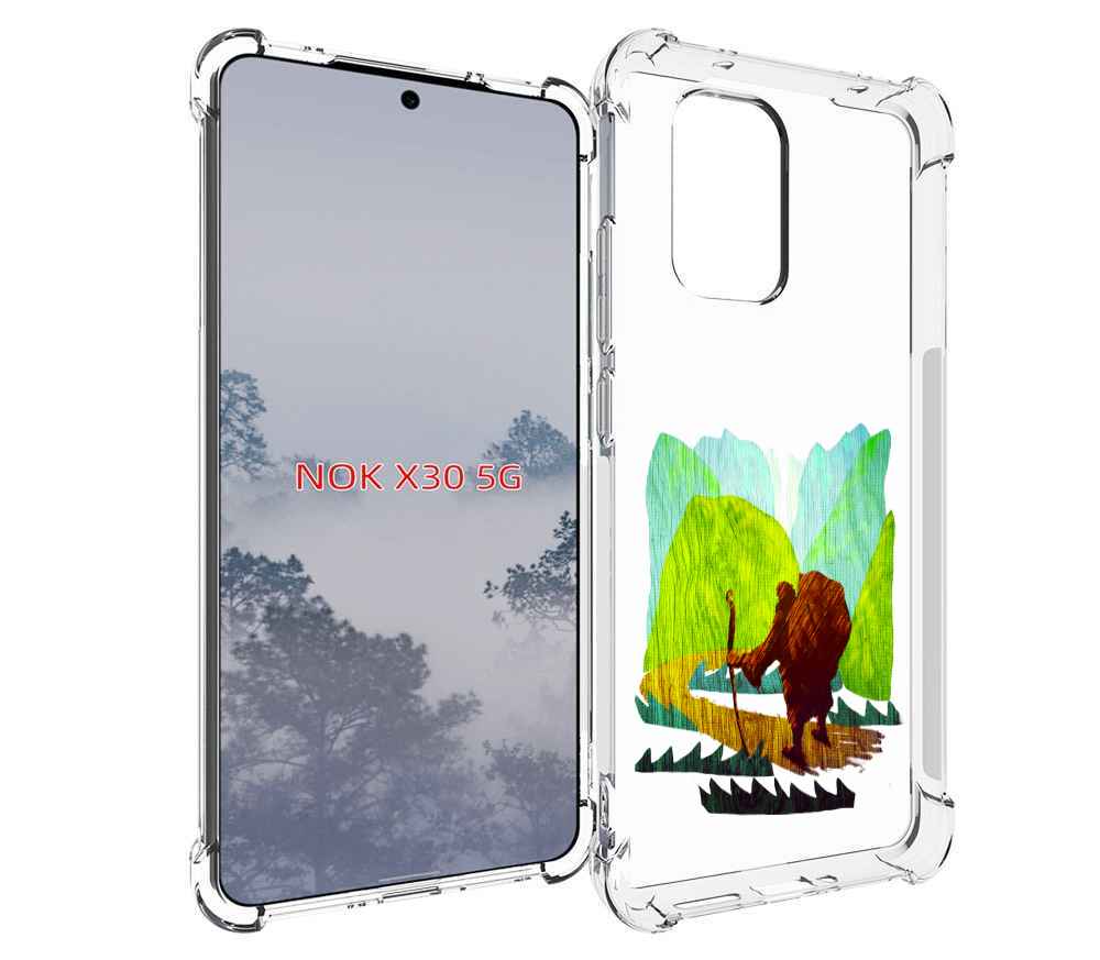 

Чехол MyPads Лесная тропа для Nokia X30 5G, Tocco