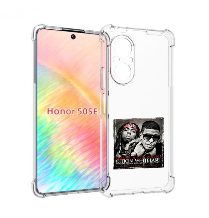 

Чехол бампер MyPads Drake - Official White Label для Honor 50 SE, Прозрачный, Tocco