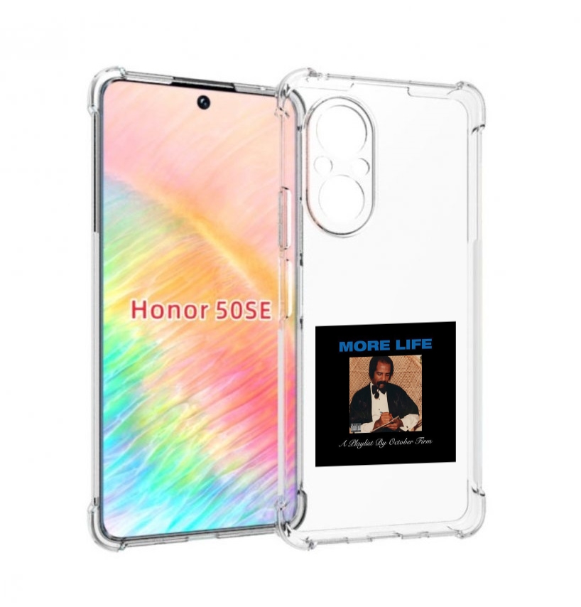 

Чехол бампер MyPads Drake - More Life для Honor 50 SE противоуда, Прозрачный, Tocco
