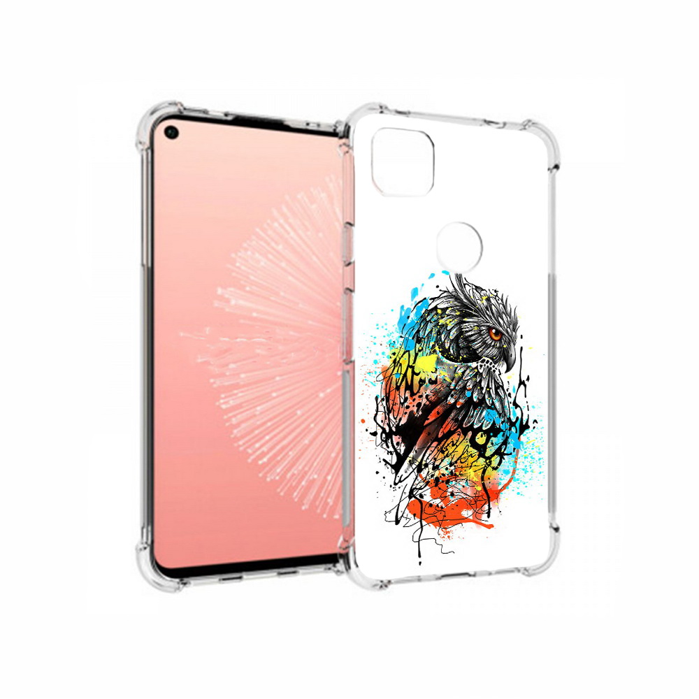 

Чехол MyPads Tocco для Google Pixel 4A Творческая сова, Прозрачный, Tocco