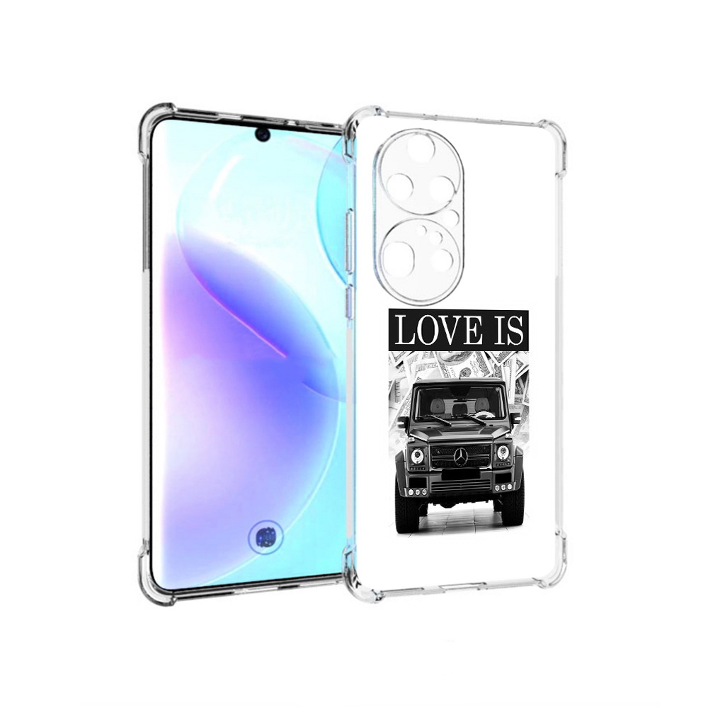 

Чехол MyPads Tocco для Huawei P50 Pro гелик, Прозрачный, Tocco