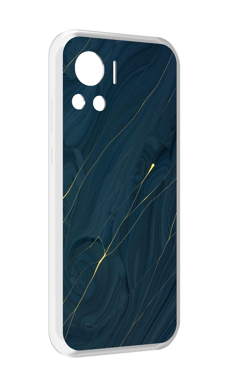 

Чехол MyPads дерево с золотыми трещинами для Motorola Edge 30 Ultra, Прозрачный, Tocco