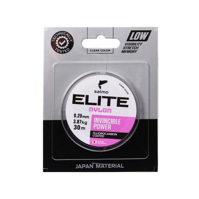 

Леска монофильная Salmo Elite FLUORO COATED NYLON, диаметр 0.2 мм, тест 3.87 кг, 30 м, про, Прозрачный