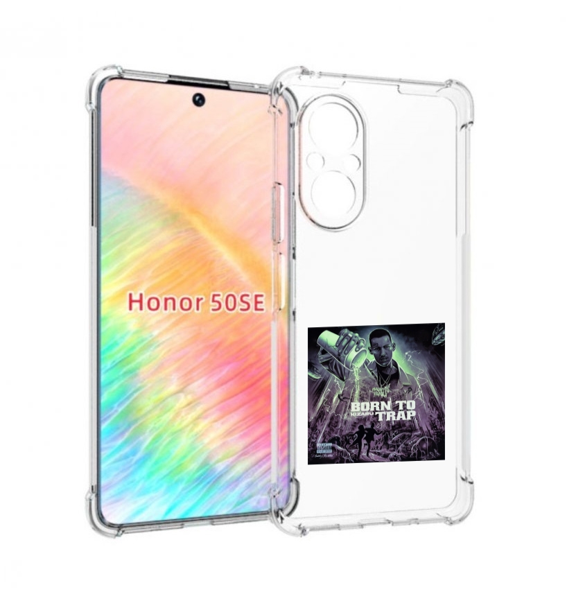 

Чехол бампер MyPads Born to Trap Kizaru для Honor 50 SE противоу, Прозрачный, Tocco