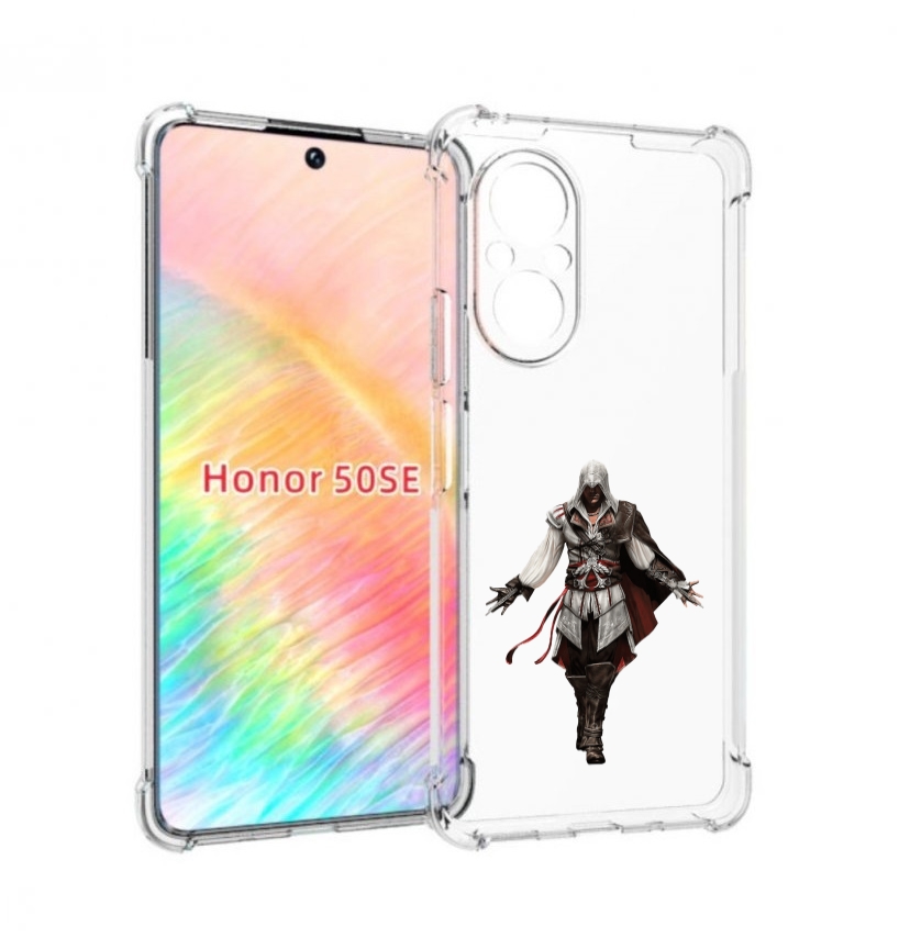 

Чехол бампер MyPads Assassin's-Creed мужской для Honor 50 SE про, Прозрачный, Tocco