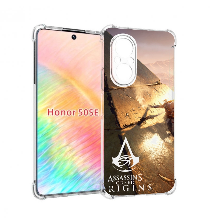 

Чехол бампер MyPads Assassin's Creed Origins для Honor 50 SE про, Прозрачный, Tocco