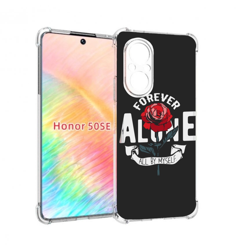 

Чехол бампер MyPads Alone для Honor 50 SE противоударный, Прозрачный, Tocco