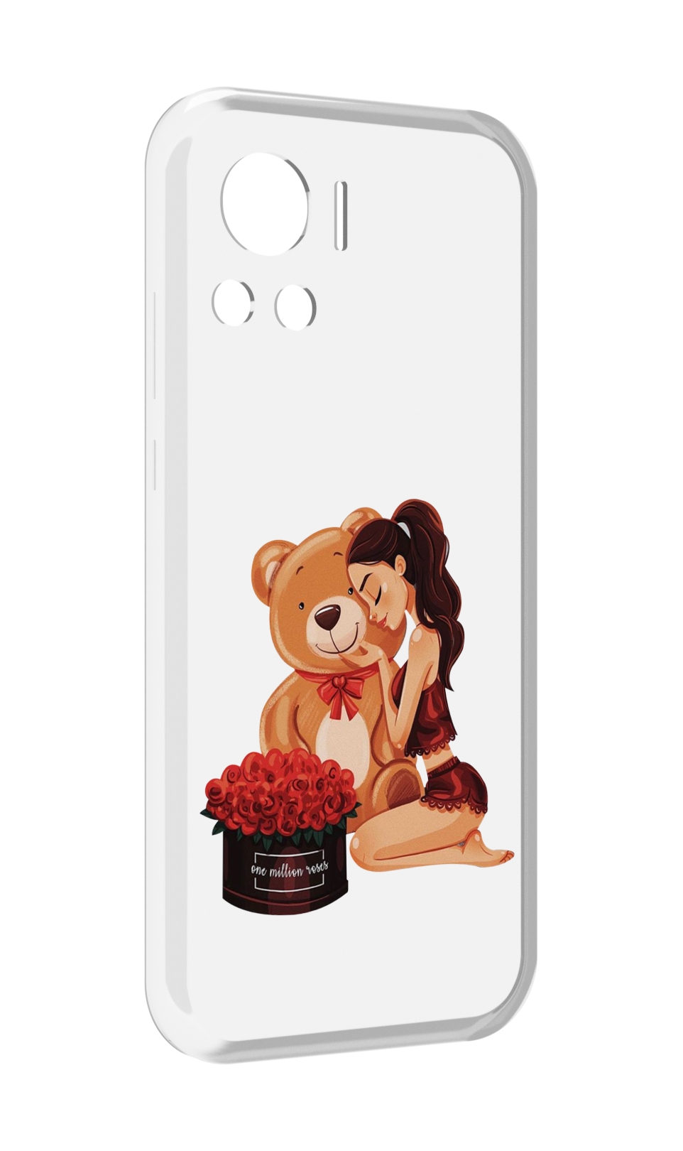 

Чехол MyPads девушка-с-подарками женский для Motorola Edge 30 Ultra, Прозрачный, Tocco