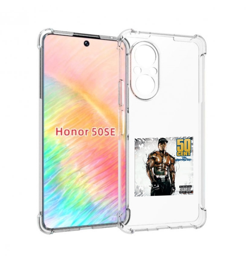 

Чехол бампер MyPads 50 Cent - The Massacre для Honor 50 SE проти, Прозрачный, Tocco