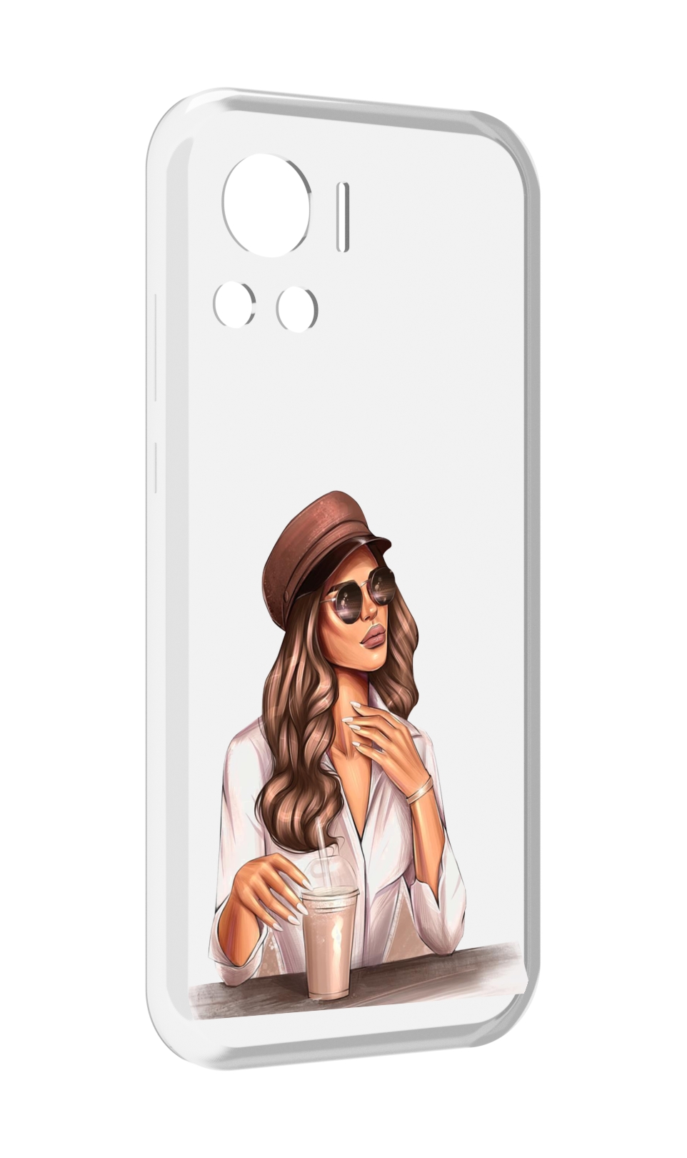 

Чехол MyPads девушка-с-милкшейком женский для Motorola Edge 30 Ultra, Прозрачный, Tocco