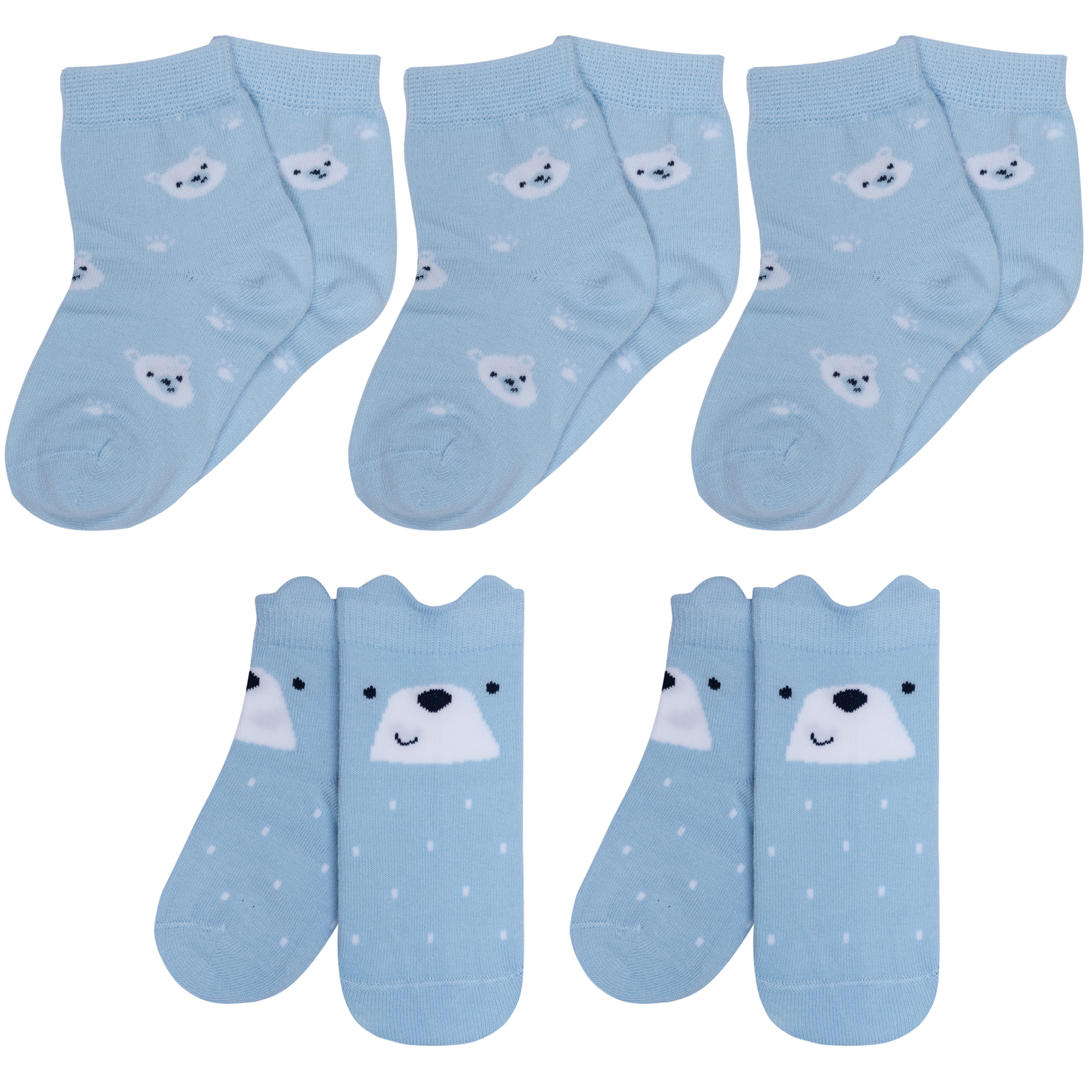 

Носки детские Rusocks 5-Д-31360 цв. белый р. 10-12, Голубой;белый, 5-Д-31360