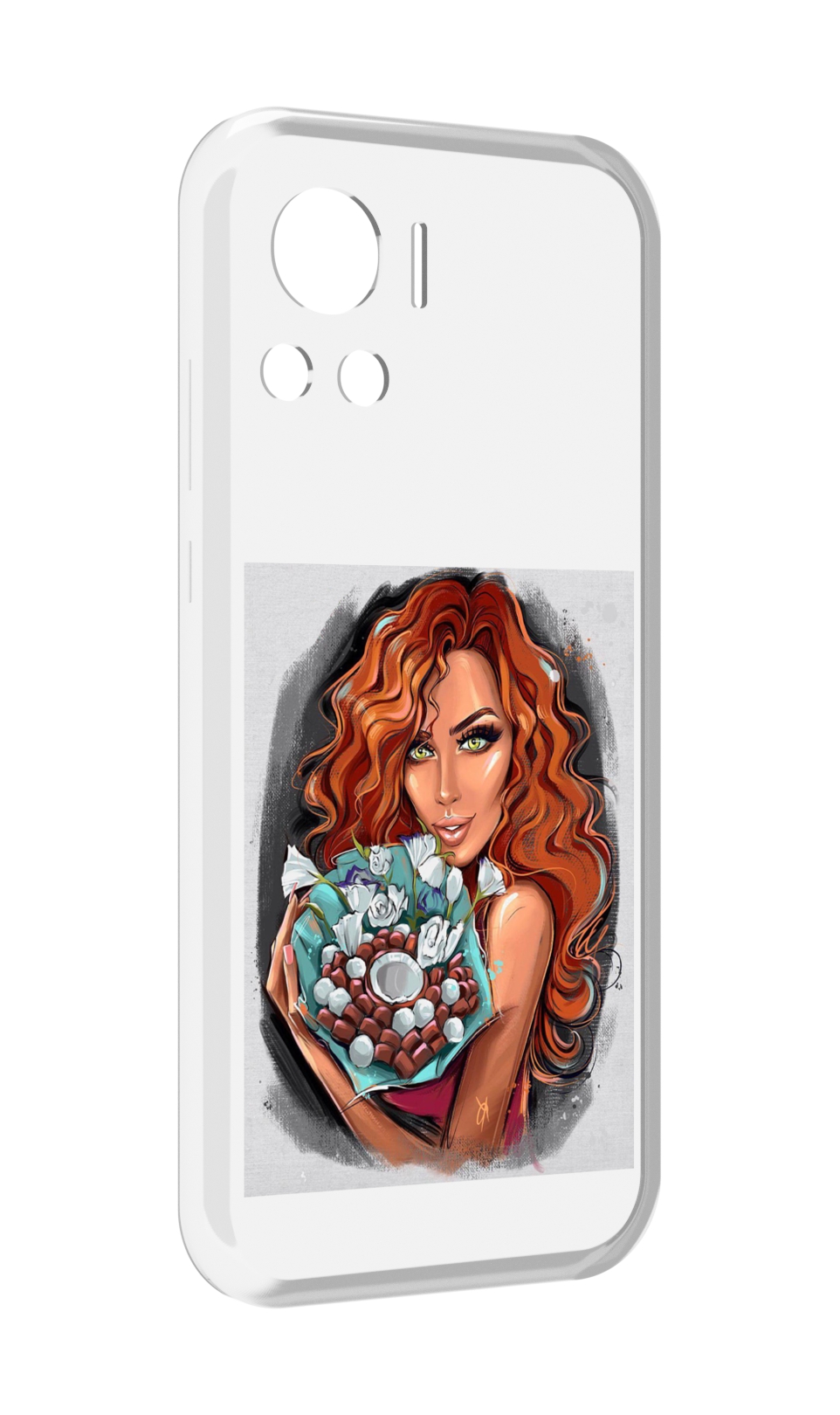 

Чехол MyPads девушка-с-кокосовым-букетом женский для Motorola Edge 30 Ultra, Прозрачный, Tocco