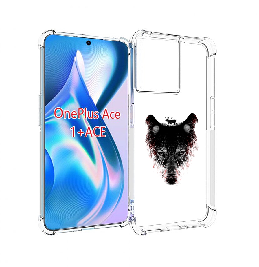 

Чехол MyPads волк в траве для OnePlus Ace, Прозрачный, Tocco