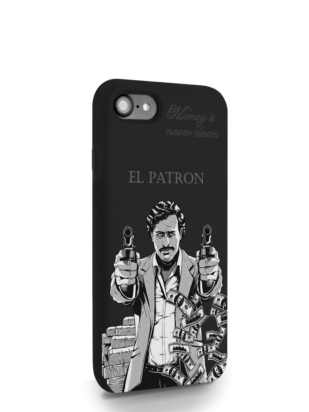 фото Чехол musthavecase для iphone 7/8/se2020 el patron pablo escobar черный