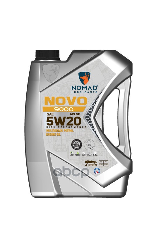 Моторное масло Nomad lubricants novo 9000 5w20 4л