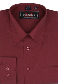 Рубашка мужская Maestro KR-69 красная 44/170-178