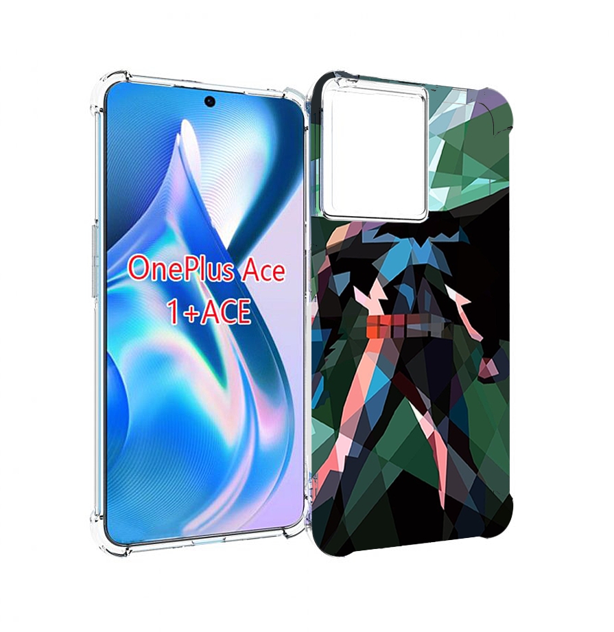 

Чехол MyPads полигональный-бэтмен-арт для OnePlus Ace, Прозрачный, Tocco