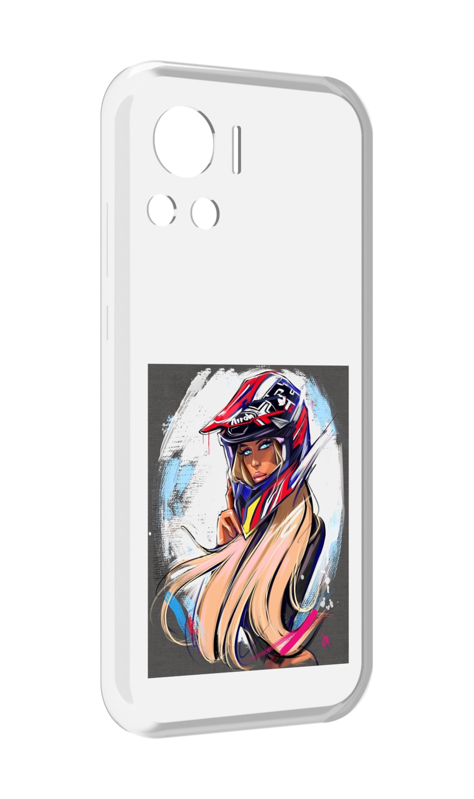

Чехол MyPads девушка-в-шлеме для Motorola Edge 30 Ultra, Прозрачный, Tocco
