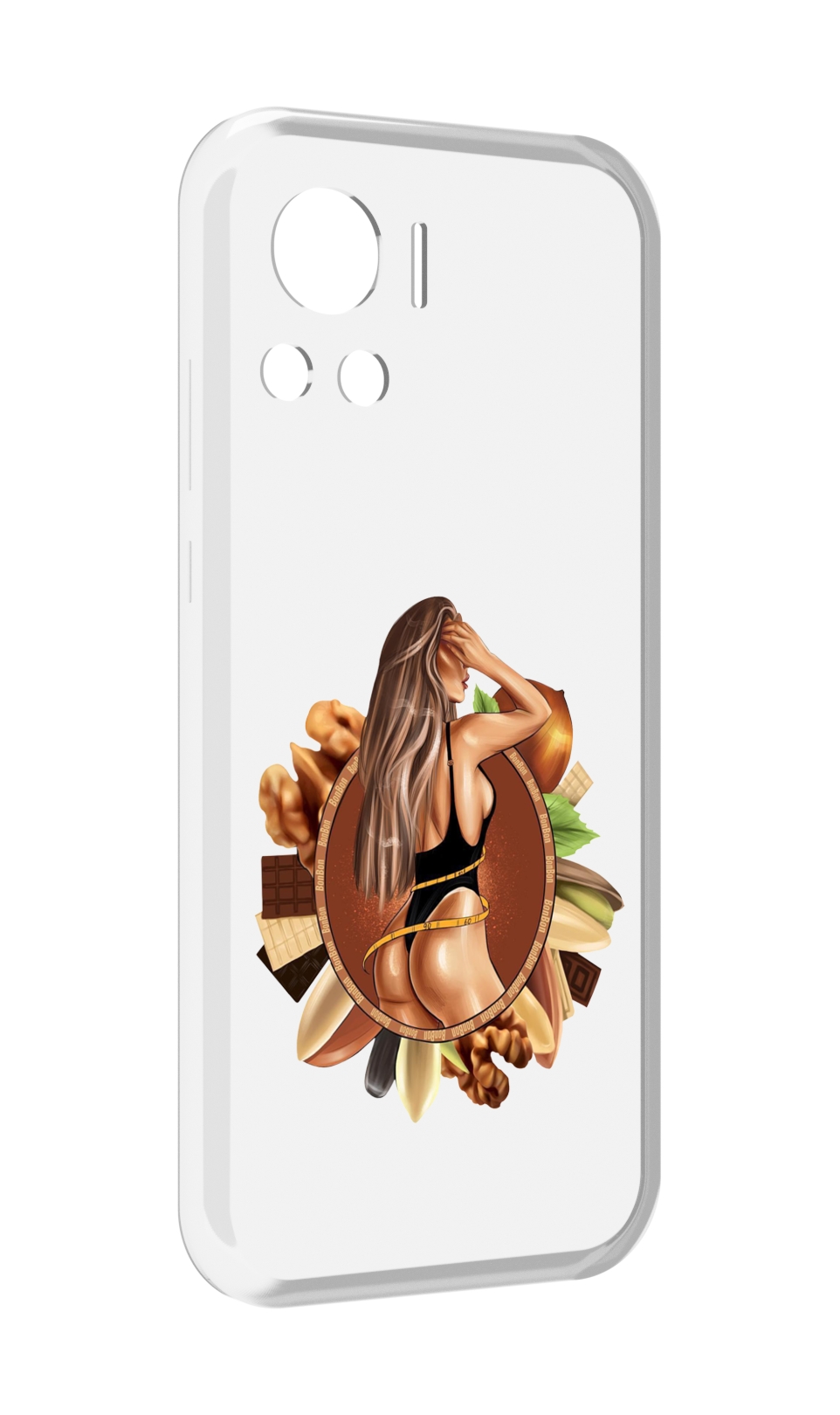 Чехол MyPads девушка-в-черном-купальнике женский для Motorola Edge 30 Ultra