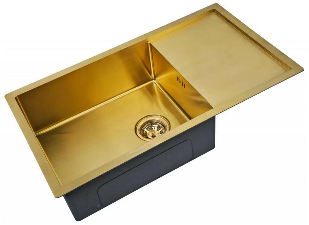 

Мойка для кухни ZorG Sanitary PVD SZR-7844 BRONZE бронза, Золотистый