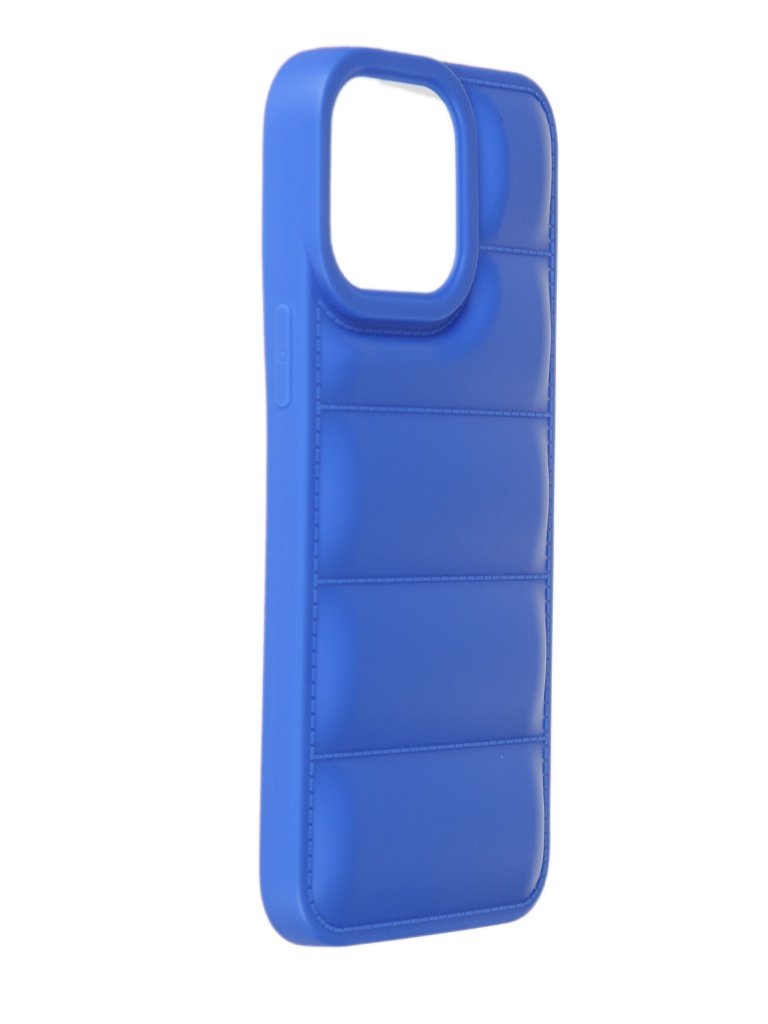 фото Чехол df для apple iphone 14 pro max silicone дутый blue ijacket-04 df-group