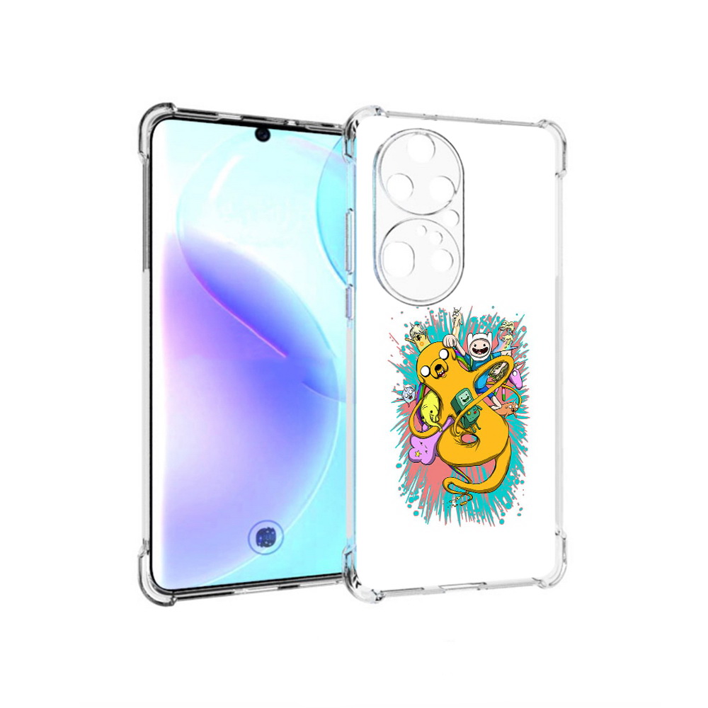 

Чехол MyPads Tocco для Huawei P50 Pro время приключений рисунок, Прозрачный, Tocco